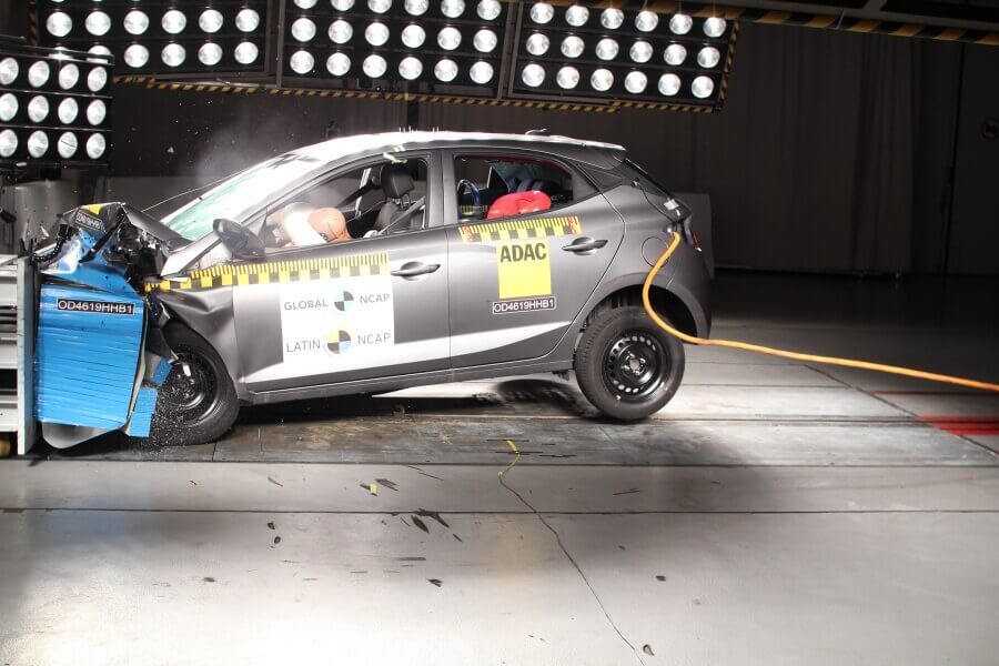 Foto de Hyundai HB20 no teste Latin NCAP | DOK