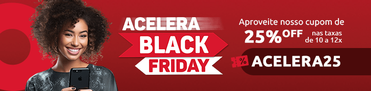 banner de blog anunciando a campanha Acelera Black Friday que oferece 25% de desconto nas taxas de 10 a 12 vezes no cartão | DOK